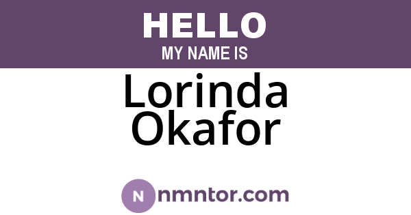 Lorinda Okafor