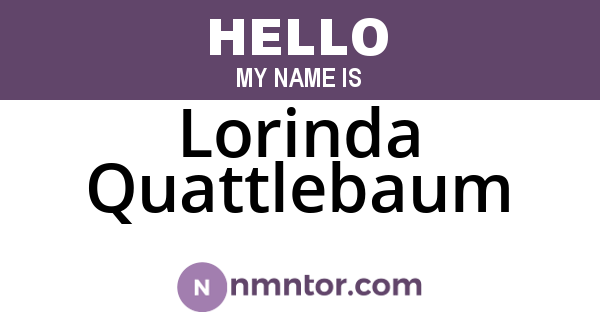 Lorinda Quattlebaum