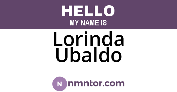 Lorinda Ubaldo