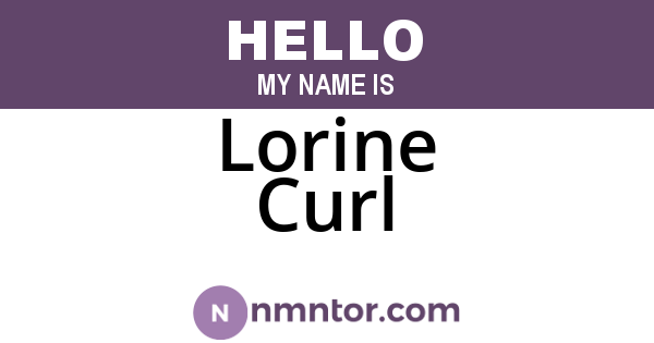Lorine Curl