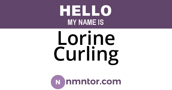 Lorine Curling