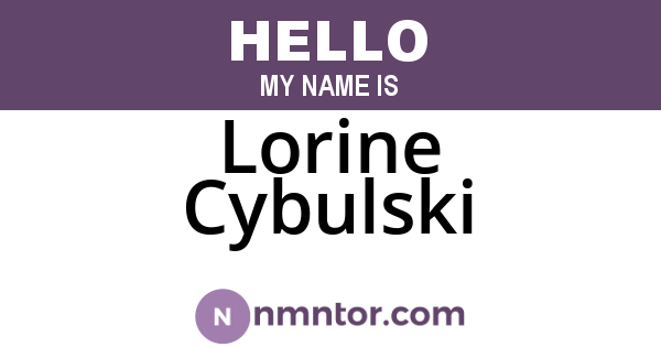 Lorine Cybulski