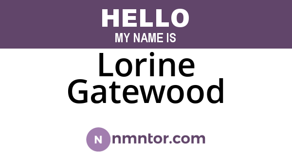 Lorine Gatewood