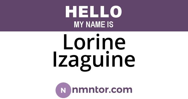 Lorine Izaguine
