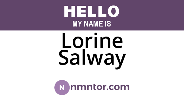 Lorine Salway