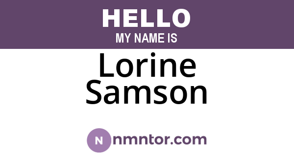 Lorine Samson