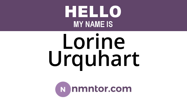 Lorine Urquhart