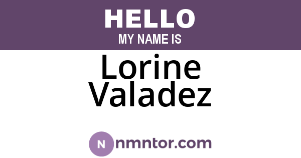 Lorine Valadez