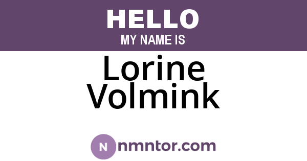 Lorine Volmink