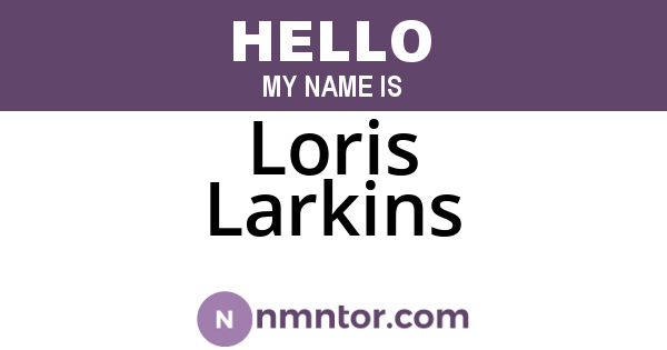 Loris Larkins