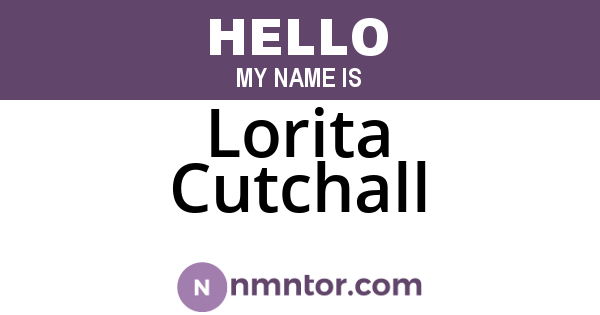 Lorita Cutchall