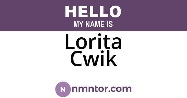 Lorita Cwik