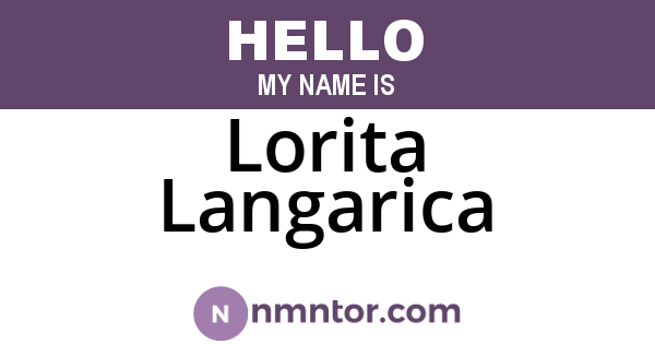 Lorita Langarica