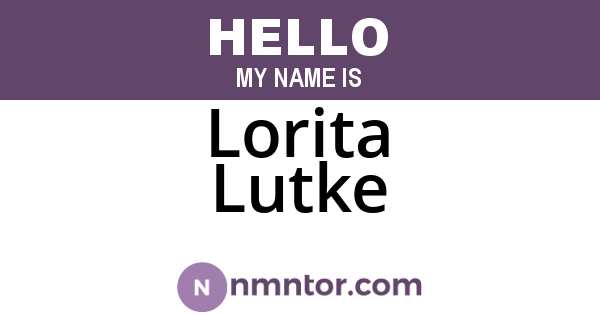 Lorita Lutke