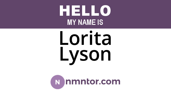 Lorita Lyson