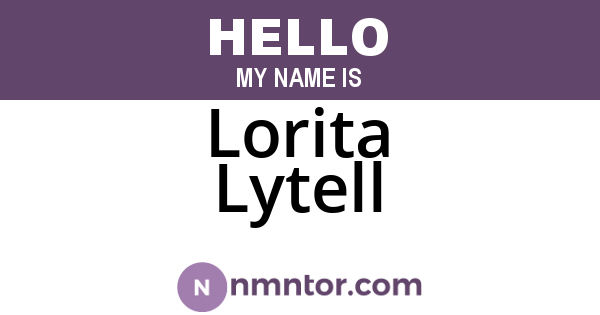 Lorita Lytell