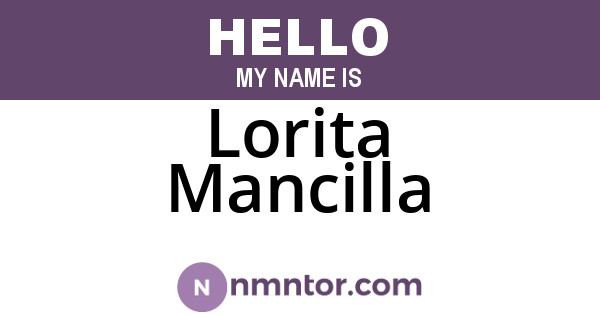 Lorita Mancilla