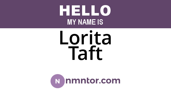 Lorita Taft