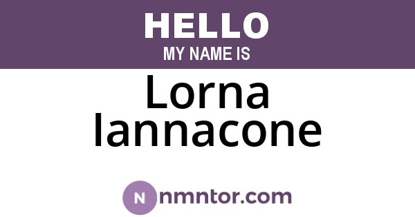 Lorna Iannacone