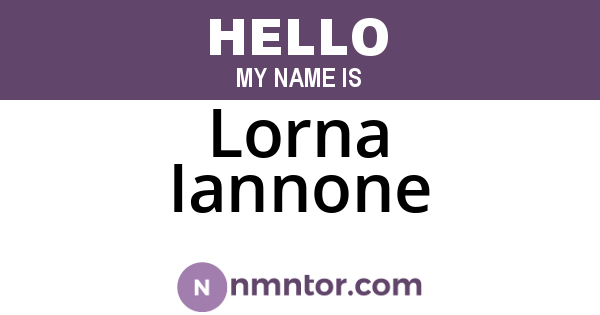 Lorna Iannone
