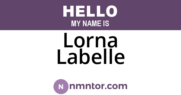 Lorna Labelle