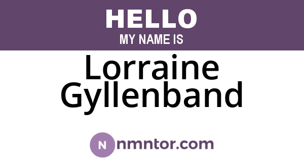 Lorraine Gyllenband