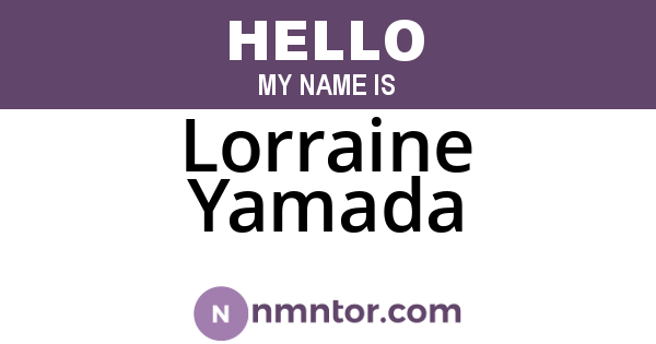 Lorraine Yamada