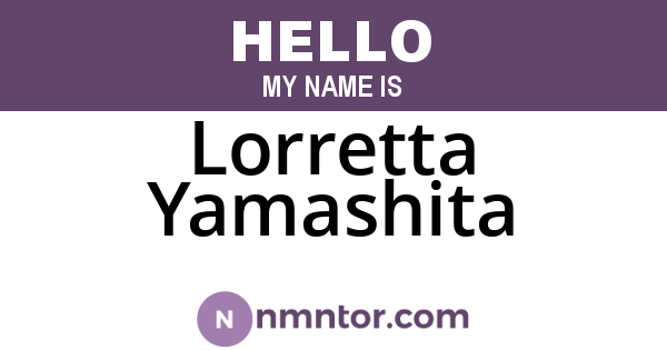 Lorretta Yamashita