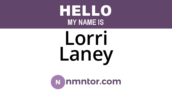 Lorri Laney