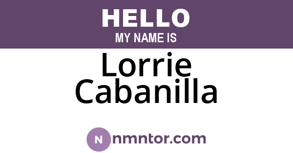 Lorrie Cabanilla