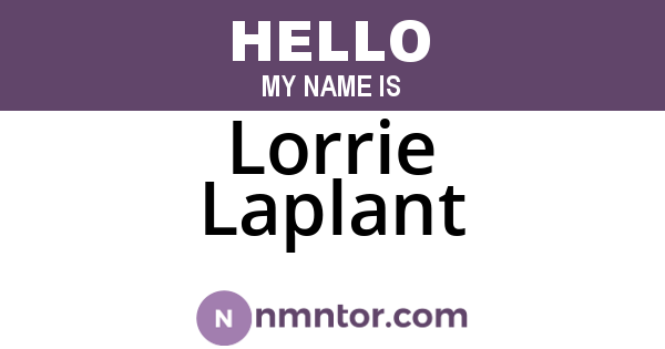 Lorrie Laplant