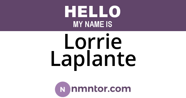 Lorrie Laplante