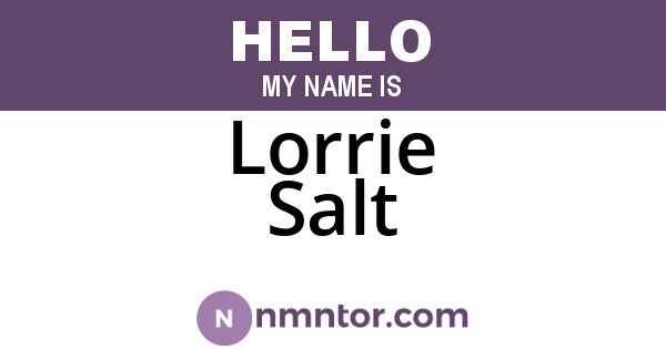 Lorrie Salt