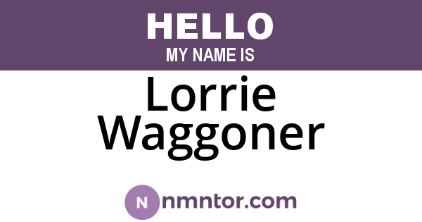Lorrie Waggoner