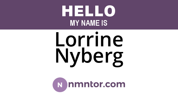Lorrine Nyberg