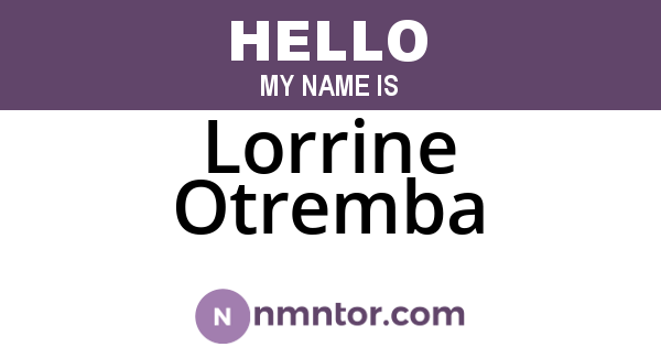 Lorrine Otremba