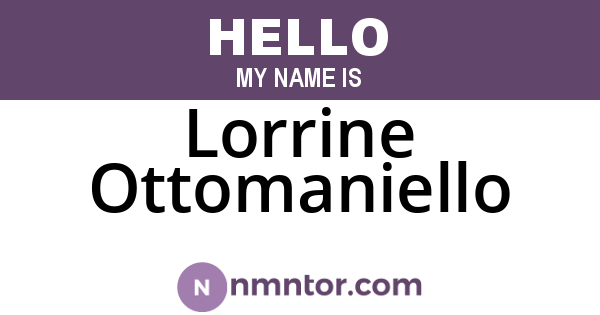 Lorrine Ottomaniello