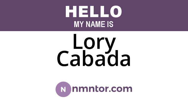 Lory Cabada
