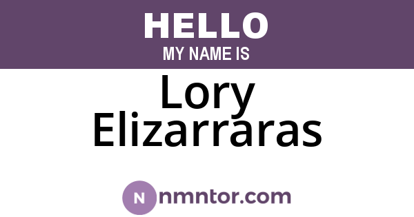 Lory Elizarraras
