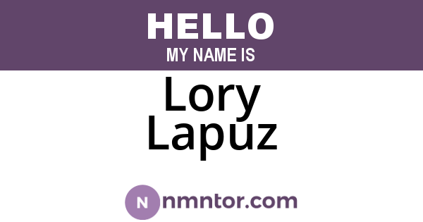 Lory Lapuz