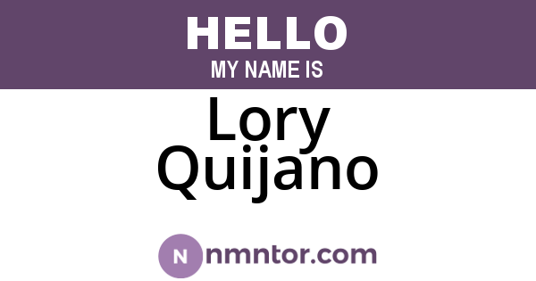 Lory Quijano