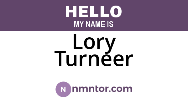 Lory Turneer
