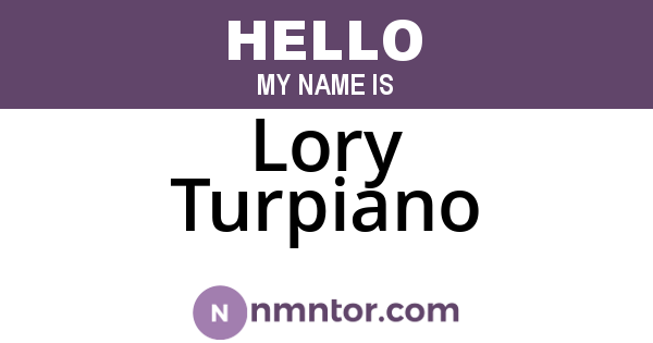 Lory Turpiano