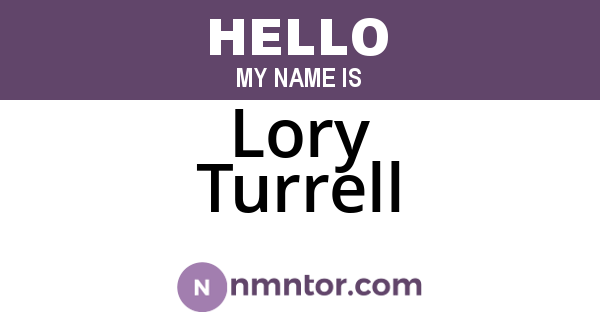 Lory Turrell