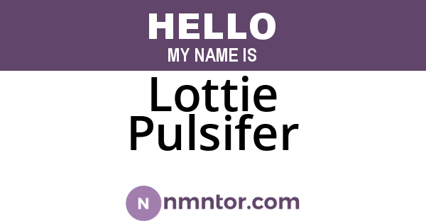 Lottie Pulsifer