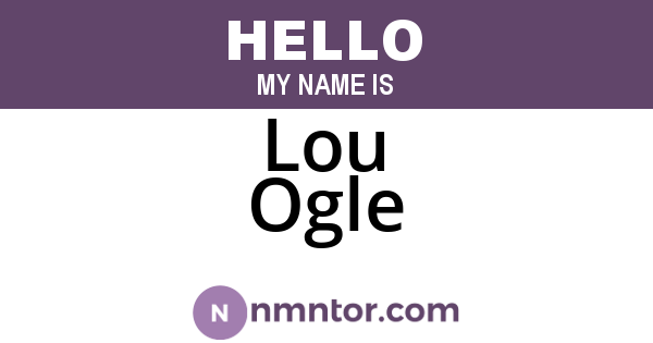 Lou Ogle