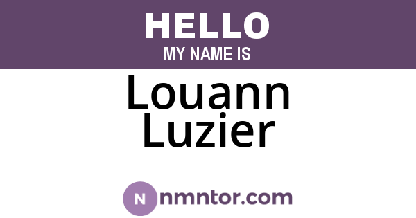 Louann Luzier