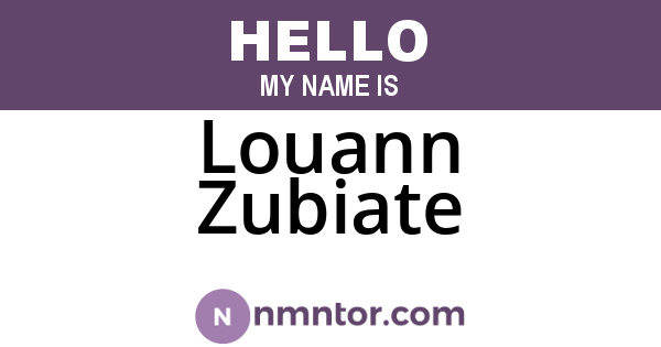 Louann Zubiate