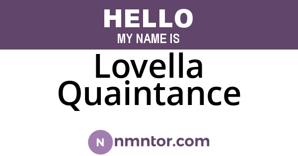 Lovella Quaintance