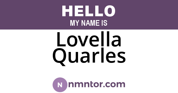 Lovella Quarles
